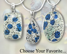 Maine Blueberry Stone Necklaces - Cross Jewelers