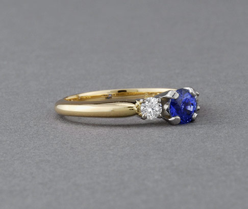 Concord Blue Sapphire & Diamond Ring - Cross Jewelers