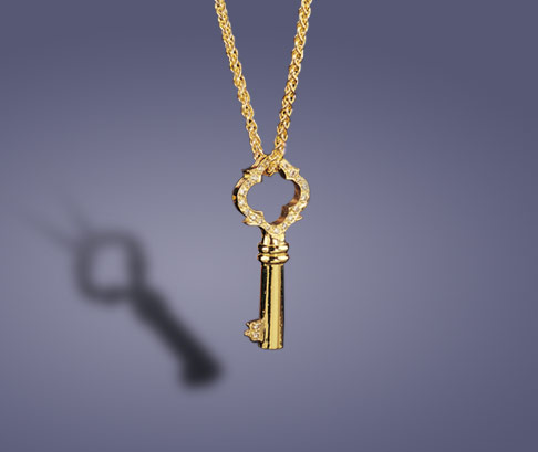 Key to My Heart Necklace Gold