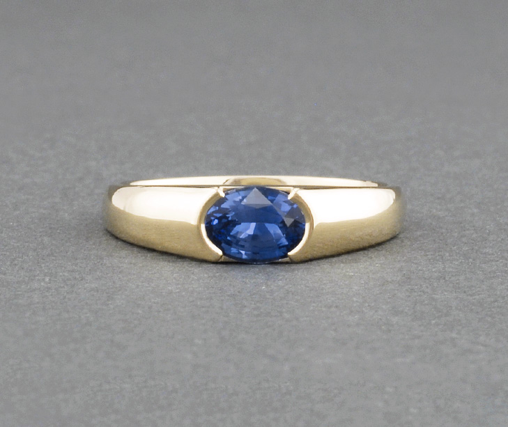 Elizabeth Islands Blue Sapphire Ring - Cross Jewelers