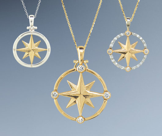 Gifts for 11 Year Old Girls Necklace, Multiple Styles, Compass / Rose Gold