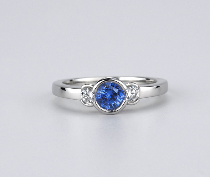 Summer Girl Blue Sapphire & Diamond Ring - Cross Jewelers