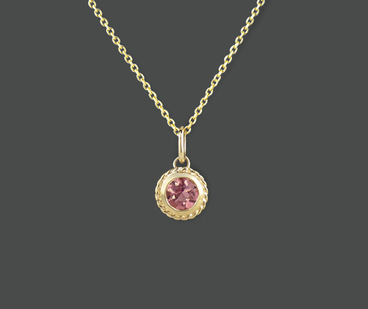 Lobsterman's Rope Pink Maine Tourmaline Necklace - Cross Jewelers