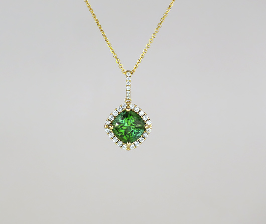 SparHawk Maine Tourmaline & Diamond Necklace - Cross Jewelers