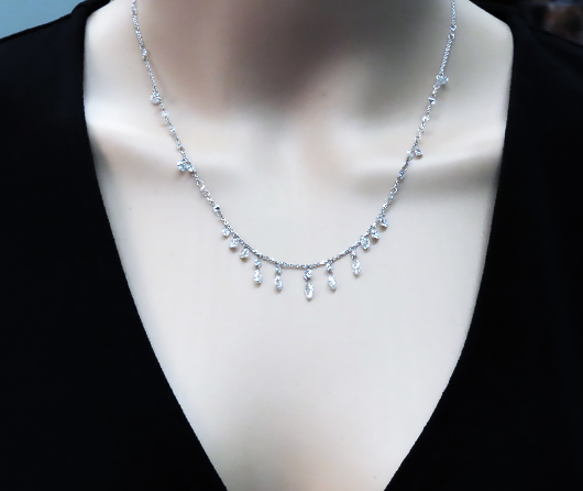 Spiderweb Diamonds Choker Necklace