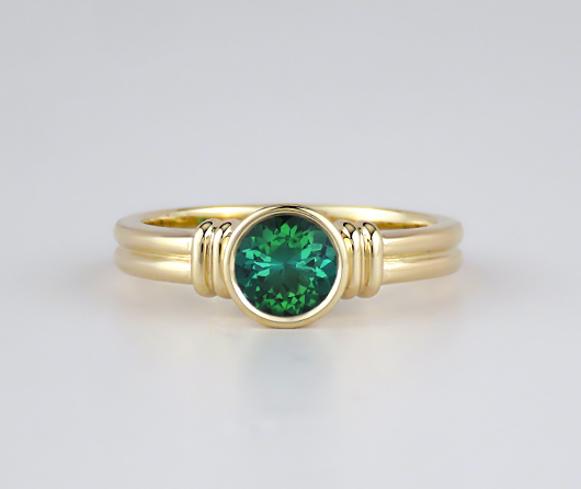 Lady Captain's Green Maine Tourmaline Ring - Cross Jewelers