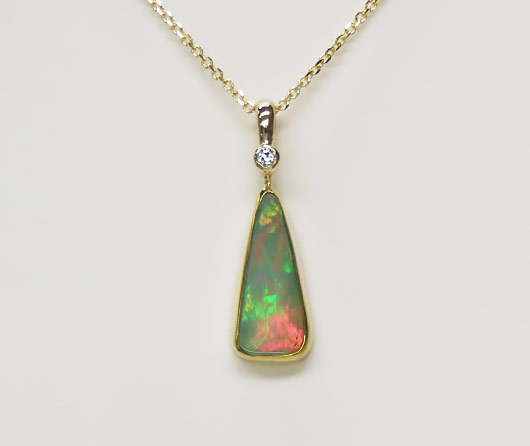 The Garden of Eden East African Opal & Diamond Necklace