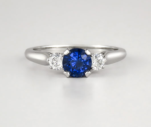 Wellesley Blue Sapphire & Diamond Ring - Cross Jewelers