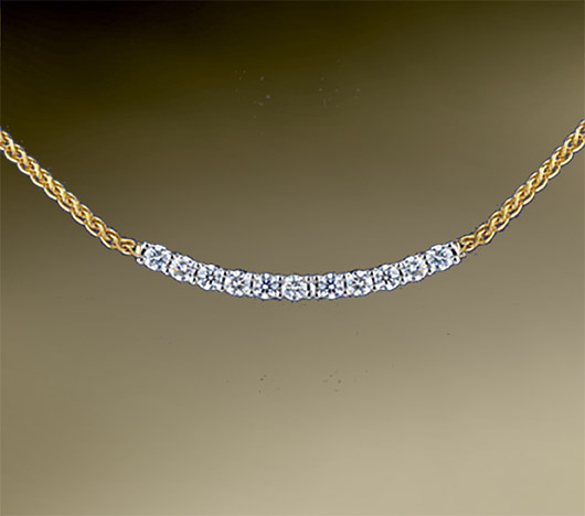 Mona Lisa Smile Diamond Necklace