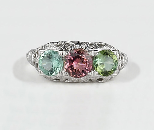 Gelato Trio Maine Tourmaline Ring