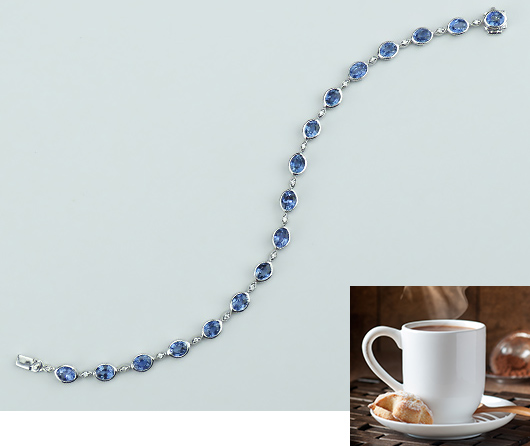 Coffee Break Blue Sapphire & Diamond Bracelet