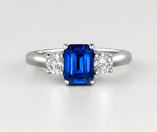 Essex Blue Sapphire & Diamond Ring