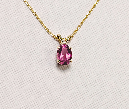 Pink Maine Tourmaline Necklace