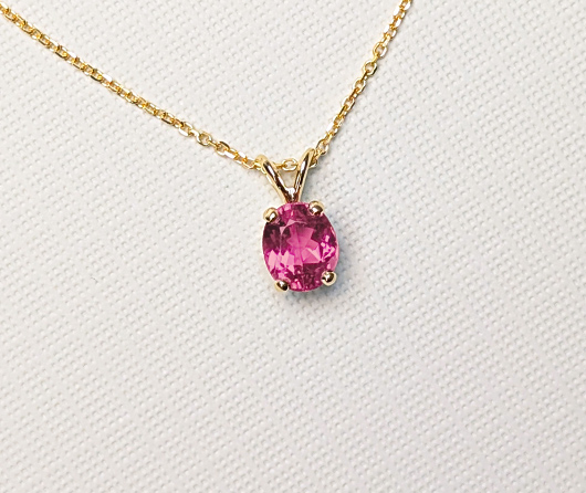 Pink Maine Tourmaline Necklace