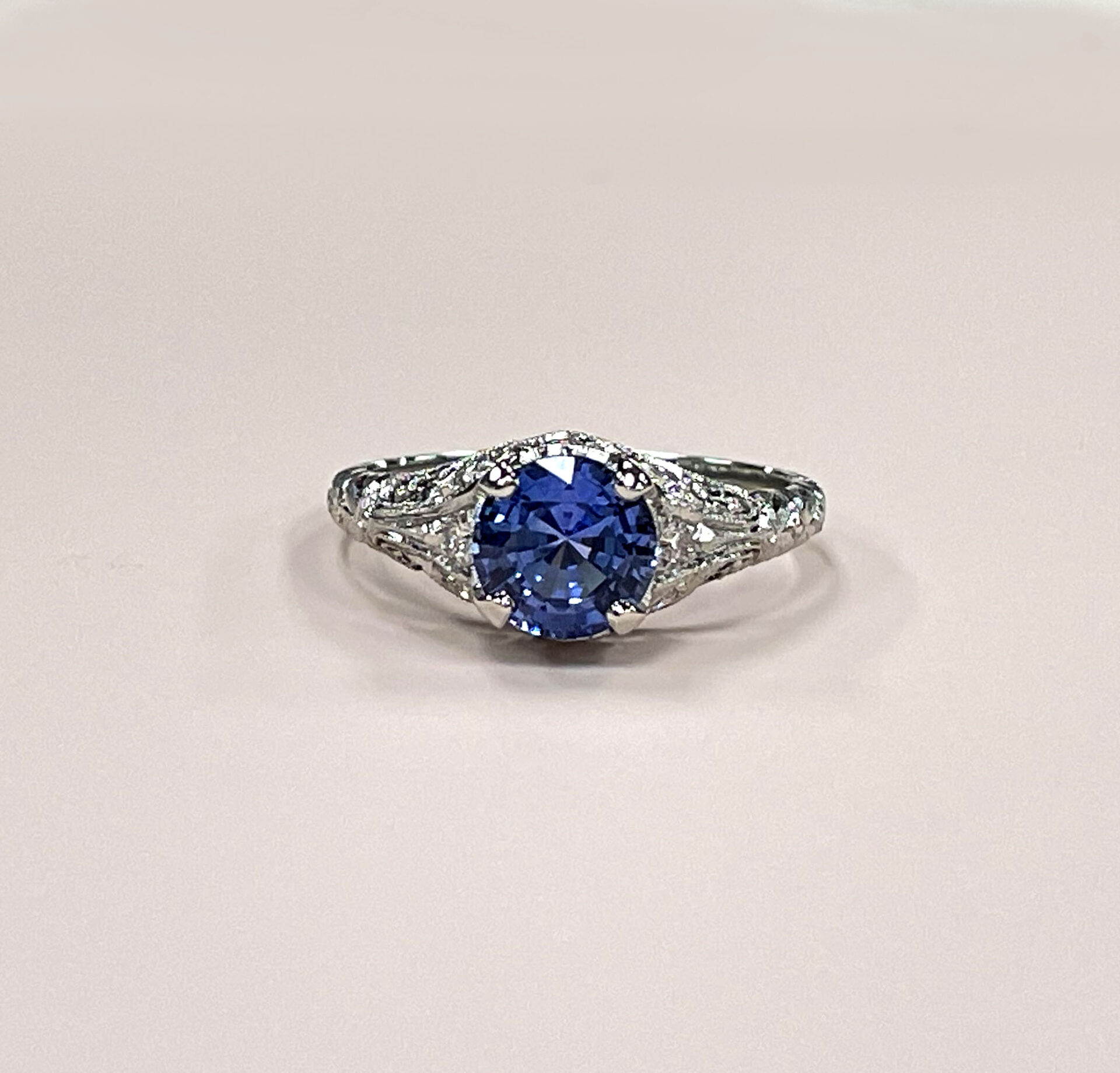 Calvin Coolidge 1925 Sapphire & Diamond Ring