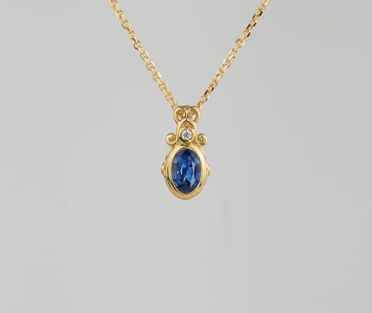 Love Bug, Sapphire Necklace