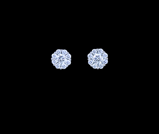 Diamond Cluster Earrings