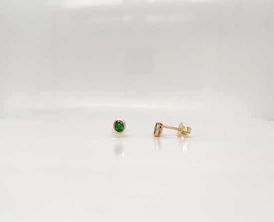 Leopard Spots Tsavorite Earrings