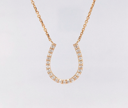 Diamond Horseshoe Necklace