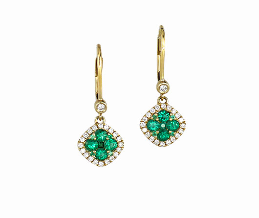 Cancun Emerald & Diamond Earrings
