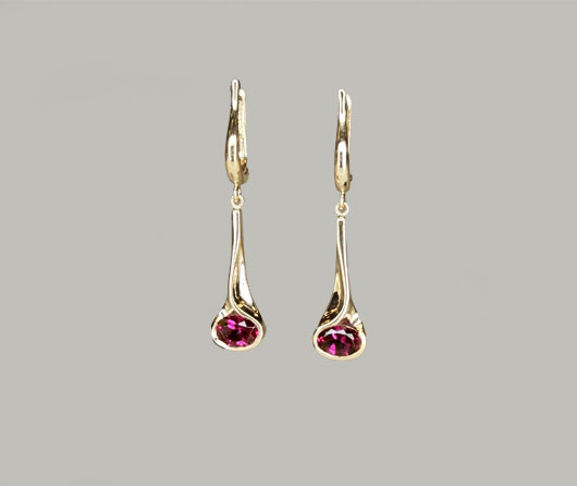 Returning Tide Pink World Tourmaline Earrings