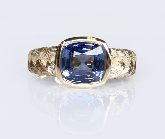 Sweetgrass Blue Sapphire Ring