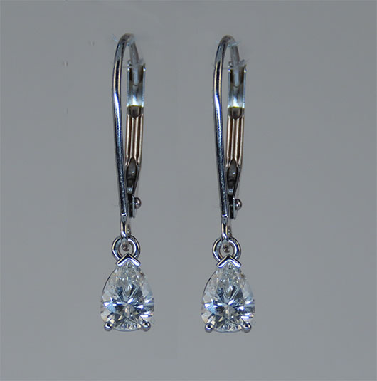 Pear Shape Pendeloque* Diamond Earrings