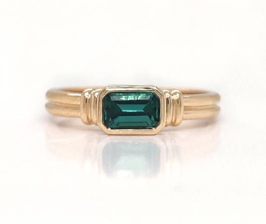 Lady Captain’s Green Maine Tourmaline Ring
