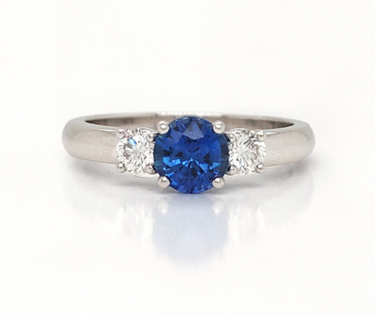 Revere Blue Sapphire & Diamond Ring