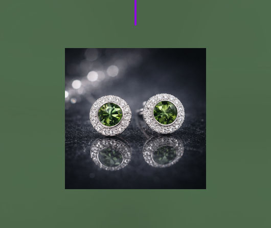 Green Maine Tourmaline Earrings