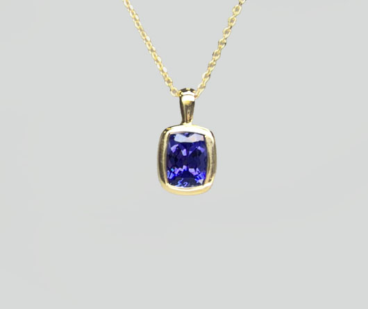 Blue Tanzanite Necklace