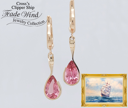 Pink World Tourmaline Earrings