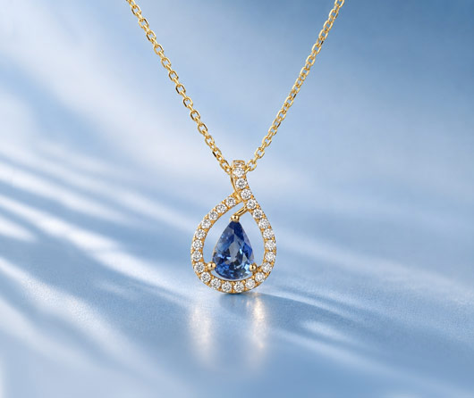 Catching The Wind Blue Sapphire Necklace