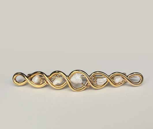 125-Year-Old Freshwater Pearls Bar Pin