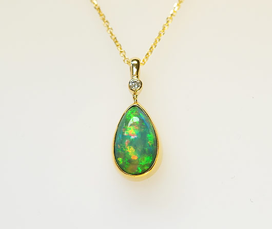 The Garden of Eden East African Opal & Diamond Necklace